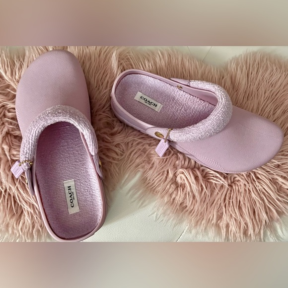 NEW Coach Lola Light Violet Purple Clogs Size 11B - Picture 2 of 16